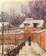 Alfred Sisley Garten im Louveciennes im Schnee Spain oil painting artist